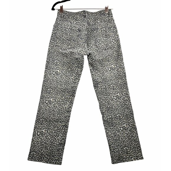All Saints Womens Ava Straight Jeans Leopard Sz 27 - Picture 3 of 12